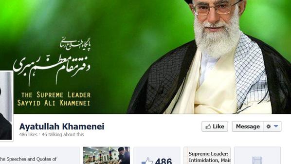 خامنئي على فيسبوك “المحظور” في إيران