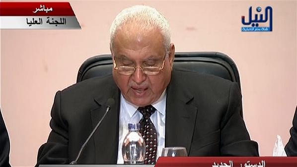 إقرار الدستور المصري بنسبة 63.8 بالمائة