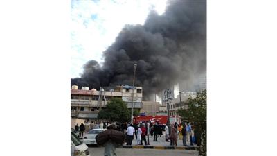 مكافحة حريق اندلع في سوق واجف.. في أكثر من 35 محلاً