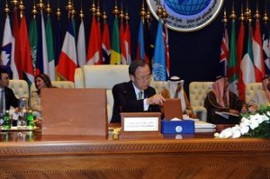 بان كي مون يعرب عن تقديره لسمو امير البلاد لاستضافة مؤتمر المانحين