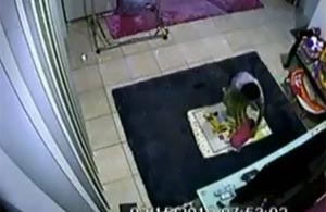 بالفيديو.. خادمة آسيوية تعتدي بالضرب المبرح على رضيع