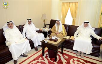الخرينج يستقبل النائب الاول لرئيس الوزراء ووزير الداخلية