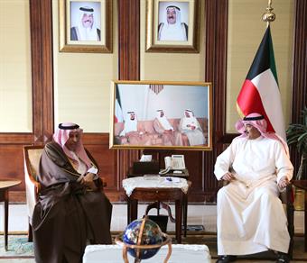 الشيخ صباح الحمد يتلقى رسالة من الامير سعود الفيصل