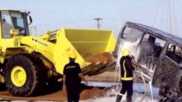 السعودية: قائد حافلة يخاطر بحياة 6 طالبات ويساهم في إشعال حريق