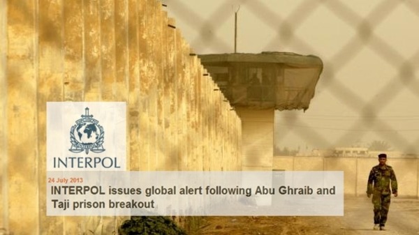 الإنتربول يصدر تحذيرا دولياً بشأن الفارين من سجني بغداد