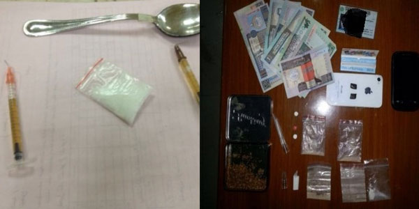 شرطة النجدة: ضبط مواطنين بحوزتهما ظرف كريستال وإبرتين جاهزتين للتعاطي