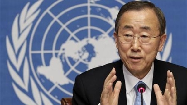 بان يقدم تقرير الكيمياوي لمجلس الأمن بجلسة مغلقة اليوم