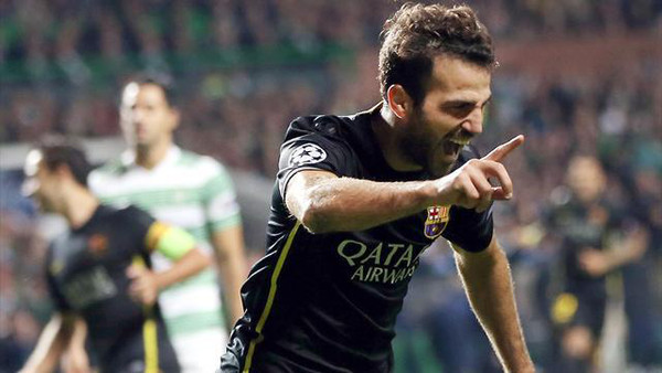 فابريغاس يقود برشلونة لفوز صعب على سليتيك