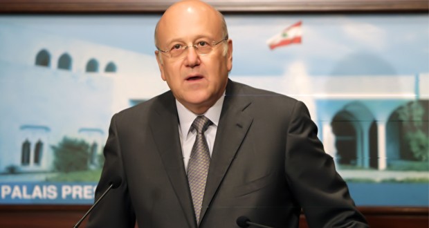 ميقاتي يدين انفجار بيروت ويدعو الى ضبط النفس