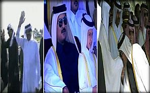 فيديو: أمير قطر يقبّل يد والده
