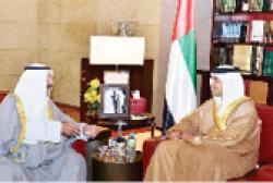ناصر الصباح في الإمارات للاطمئنان على الشيخ خليفة بن زايد
