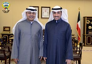 الغانم استقبل رئيس اللجنة المنظمة لمباراة نادي الكويت وبايرن ميونخ الألماني