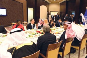 بان كي مون وصل إلى البلاد للمشاركة في «المانحين 2»