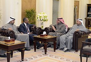 الغانم استقبل رئيس المجلس الوطني السوداني