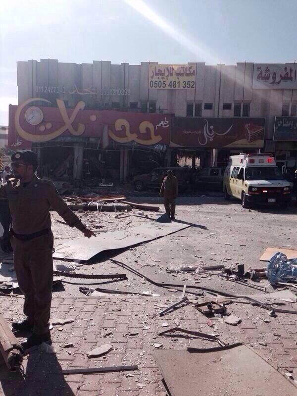 بالصور :وفاة واصابة العديد من الأشخاص  في انفجار أنبوبة غاز في السعودية