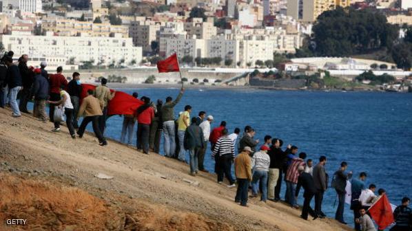غرق مهاجرين حاولوا التسلل إلى سبتة