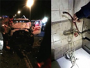 إصابة وافدين ومواطن في حادث تصادم