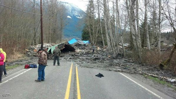 ارتفاع عدد قتلى الانهيار الأرضي بواشنطن