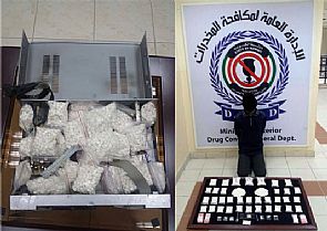 الداخلية تضبط اسيوي بـ 20 ألف حبة مخدرة