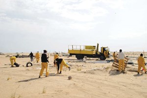 انطلاق عمليات إزالة المخيمات المخالفة بعد انتهاء فترة التخييم