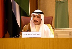 الغانم في افتتاحية جلسة البرلمان العربي: البرلمان مرآة لتطلعات الشعوب وتحقيق أحلامها