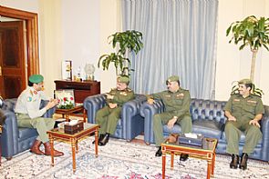 وكيل ‘الحرس’ بحث تفعيل التعاون مع وفد عسكري بحريني