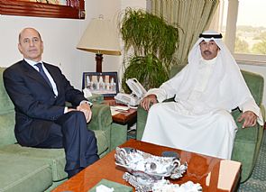 محافظ الأحمدي استقبل سفير ايطاليا