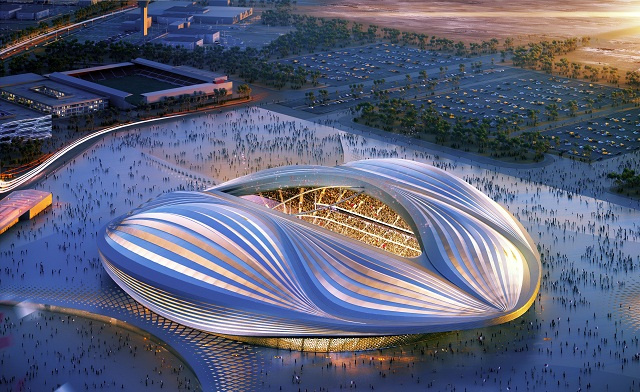 قطر تضع اللبنة الأولى في أول ملاعب مونديال 2022