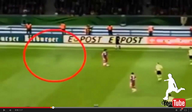 فيديو:شبح كرة قدم في نهائي كأس ألمانيا بين بايرن ميونيخ وبوروسيا دورتموند