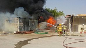 اندلاع النيران في شاليه بمنطقة سلوى