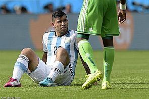 الإصابة تحرم أغويرو من مواجهة سويسرا