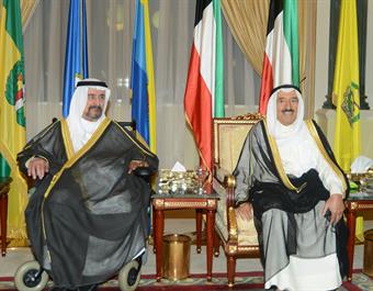 سمو أمير البلاد يستقبل المهنئين بشهر رمضان المبارك
