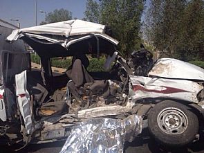‏وفاة 3 أشخاص في تصادم مروع على الدائري الثاني