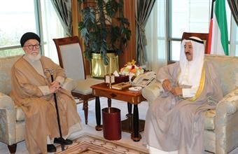 سمو امير البلاد يستقبل السيد محمد بحر العلوم والوفد المرافق له