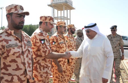 الشيخ خالد الجراح يزور لواء “المغاوير 25” بمناسبة عيد الفطر