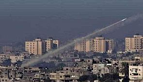 اطلاق صاروخ من جنوب لبنان اتجاه فلسطين