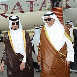ممثل أمير قطر يصل الى البلاد في زيارة رسمية