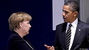 اوباما يبحث مع ميركل الوضع في اوكرانيا