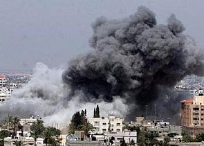 المقاتلات الاسرائيلية تواصل هجماتها على قطاع غزة