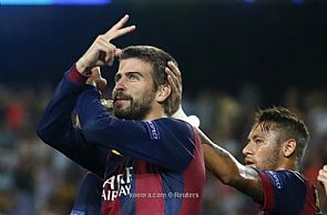 بيكيه أكثر مدافعي برشلونة تسجيلاً بأبطال أوروبا