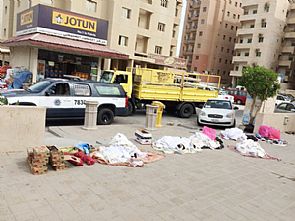 ضبط عدد من الباعة الجائلين والبسطات المخالفة‎ بحولي