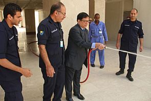 دورة كيفية الوقاية من الحريق بالجامعة