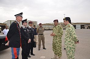 تعاون بين الحرس ووفد إيطالي