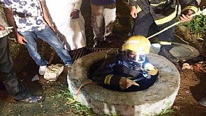 في حادثة غريبة في جدة:خزان الصرف الصحي يبتلع طفلا ووالده