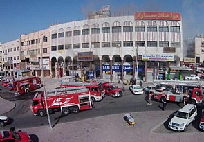 حريق في سوق شعبي يستنفر الاطفاء بالجليب
