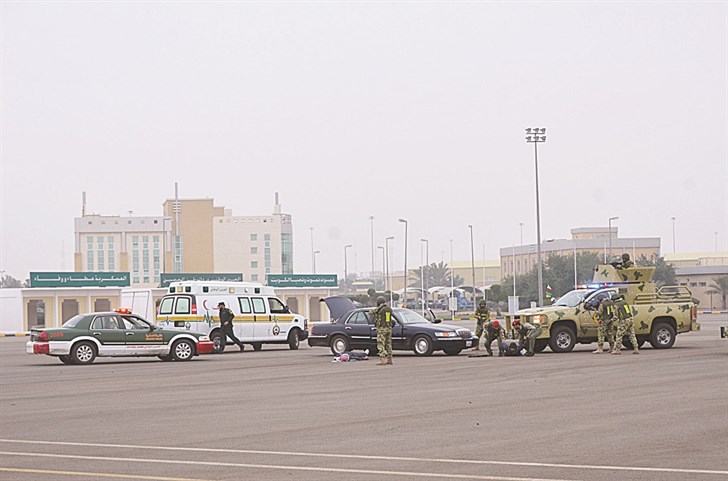 الشرطة العسكرية في الحرس الوطني نفذت بياناً عملياً لقوة حماية الأرتال