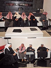 وفد شعبي من وجهاء الكويت إلى الرياض،قدَّم واجب العزاء بوفاة الملك عبدالله بن عبدالعزيز