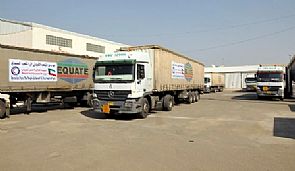 الهلال الأحمر : 4 شاحنات مساعدات للاجئين السوريين بالأردن