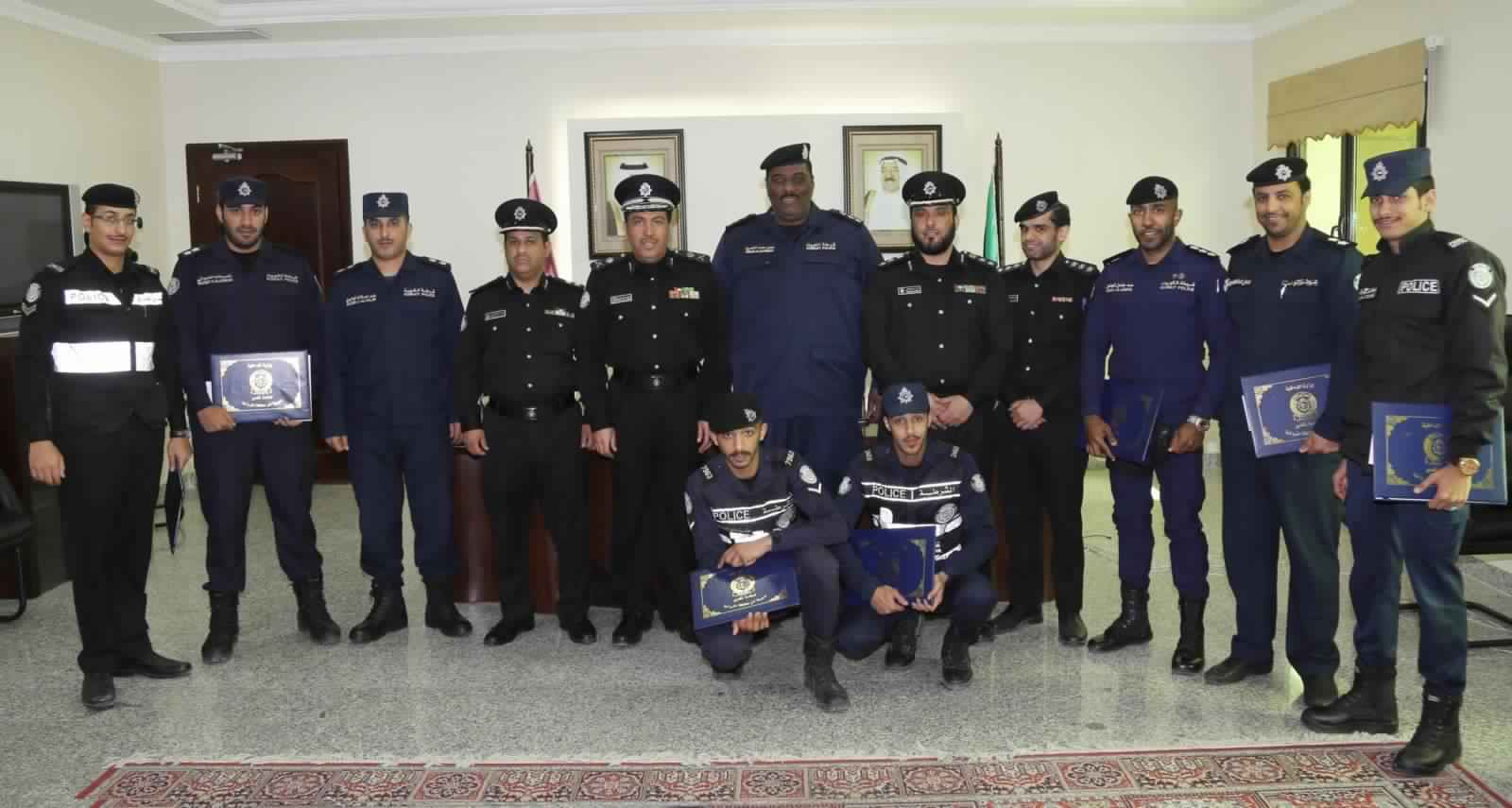 اللواء العنزي يكرم 7 من ضباط وأفراد مديرية أمن محافظة الفروانية