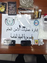 ضبط مواطن ومواطنة بشبو وحشيش وكوكايين